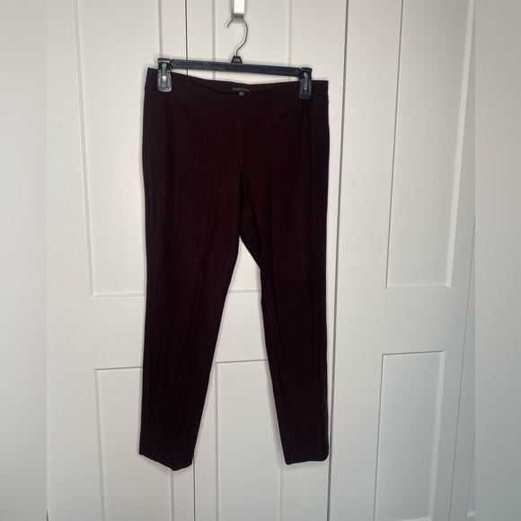 Eileen Fisher Pull On Casual Brown Straight Pants - Picture 1 of 6